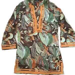 Kas New York long sleeved silk tunic